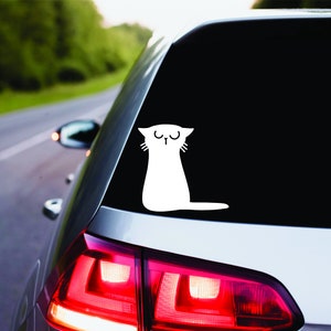 Angry Kitty Permanent Vinyl Decal | Kat Persoon | Kat Lady | Auto Accessoires