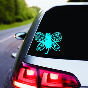 Cat Butterfly Decal Cat Lover Cat Lady Witchy Butterfly Hippie Vibes Cat Lover Gift For Friend