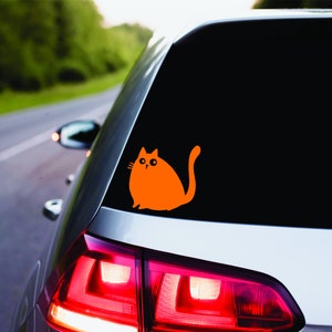 Fat Cat Permanent Vinyl Decal | Kat Persoon | Kat Lady | Auto Accessoires