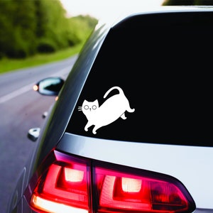 Stoeien Happy Cat Permanent Vinyl Decal | Kat Persoon | Kat Lady | Auto Accessoires