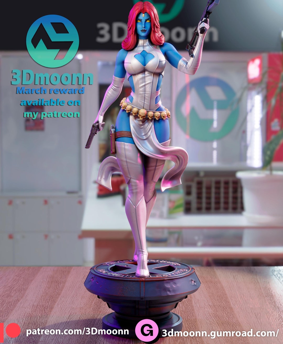 Blue Shapeshifter Mutant - Tough Resin 1/6 Scale 3D Resin Model by ...
