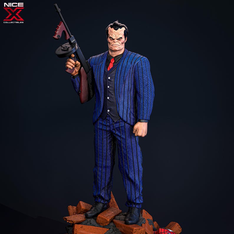 The Crime Boss | Hammer MobBoss Head Tough Resin 1/6 and 1/8 Scale 3D High Quality - Resin Model Kit by Nice X Collectibles - RangrezModels image 4