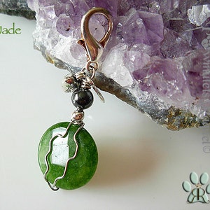 Jade holistic pet charm- Skin problems -Anger,Aggression, nervous and past abused pets,