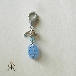 Aquamarine healing crystal pet amulet - Excessive barking , Eye issues