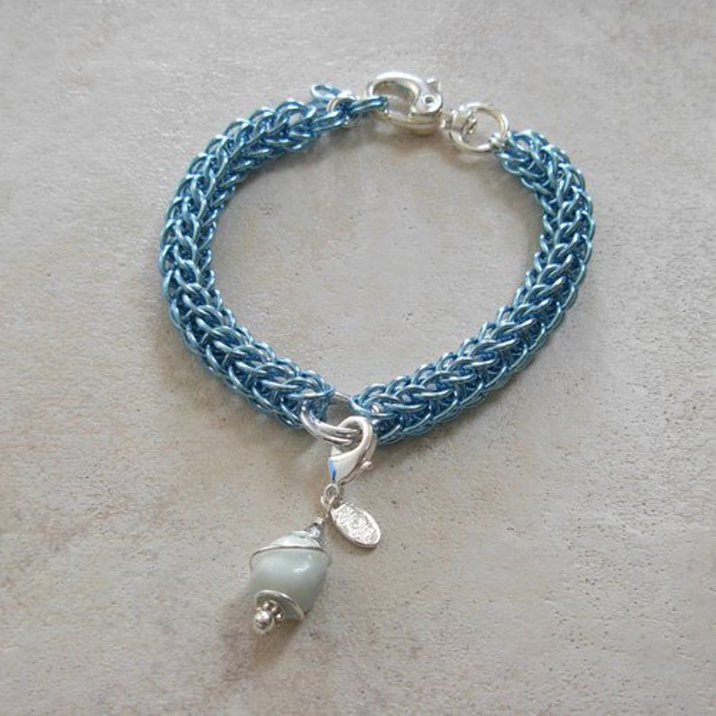 Aqua blue Pet collar necklace with Aquamarine amulet | Etsy