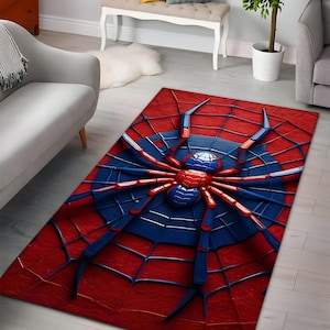 Alfombra personalizada, alfombra de decoración de salón, alfombra de dormitorio, alfombra antideslizante, alfombra para habitación infantil, alfombra de dibujos animados, alfombra de Spiderman, alfombra para colgar en la pared, alfombra genial, alfombra de corredor