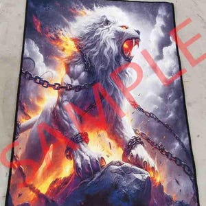 サムライエリアラグ：日本のアニメアートポリエステルラグ 画像 12