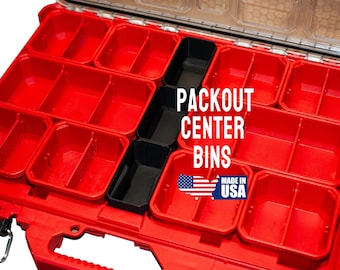 Packout Bins Milwaukee (Set of 3) for Low Profile Organizer - Custom Modification