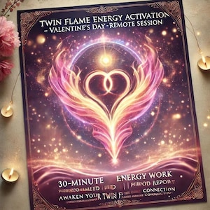 Twin Flame Energy Activation – Valentine’s Day Special Remote Energy Session (30 Minutes)