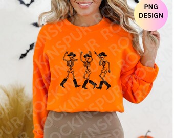 Dancing Cowboy Skeletons, Western Halloween, Country Halloween, Yeehaw, Halloween Design, Funny Tshirt, Coffee Cup, Mug, Instant Download