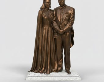 Staty av prinsen och prinsessan av Wales – Kunglig hyllning