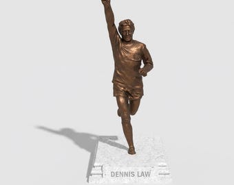 Denis Law-statyn – legenden om Skottland och Manchester United
