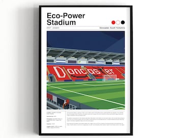Póster del estadio Eco-Power del Doncaster Rovers