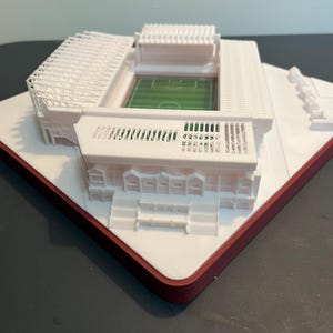 Aston Villa Stadium Villa Park detailed scale replica model + frame + lightbox