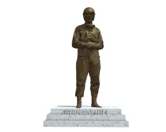 Graham Hill Bronze Effect Statue – F1 World Champions Collection