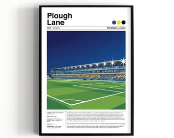 AFC Wimbledon Plough Lane Stadium poster