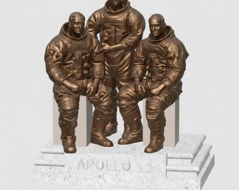Apollo 11-astronautstaty – hyllningsfigur till månlandningen (20 cm)