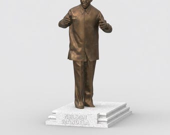 Nelson Mandela-statyn – Parliament Square, London