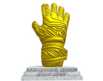 Trofeo Guante de Portero Estrella (Premio de Fútbol Personalizado)