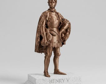 King Henry V Statue – Full Military Armour figure