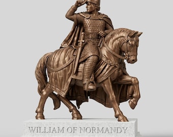 Standbeeld van Willem de Veroveraar, hertog van Normandië, Tapijt van Bayeux, Slag bij Hastings