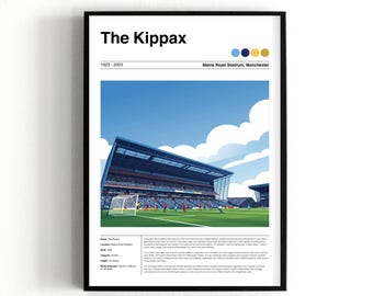 Póster de la tribuna Kippax del Manchester City en el estadio Maine Road