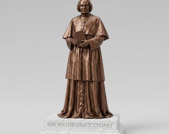 Cardinal Henry Benedict Stuart Statue – 25cm Historical Collectible