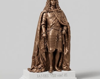 James VIII and III Bronze Effect Statue – 25cm Historical Collectible Figure