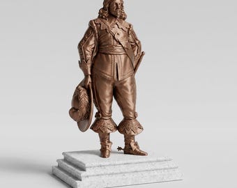 Royalist Cavalier Statue – English Civil War Collectible