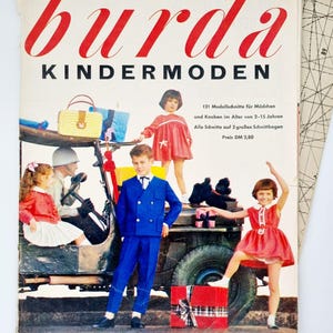 121 Schnittmuster für Kinder, Burda Moden Sonderedition, Schnittmuster und Anleitung, Original 50er Jahre Mode-Stil