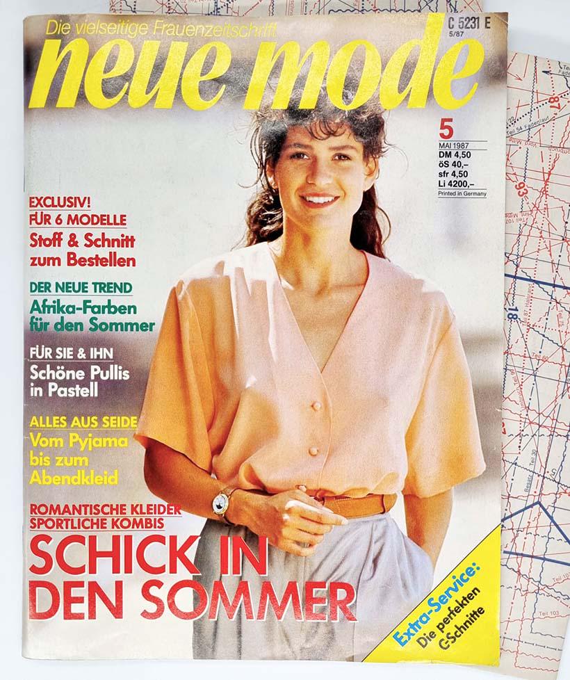Magazine Burda Moden Printemps 1987 - Modèles Couture Vintage Occasion