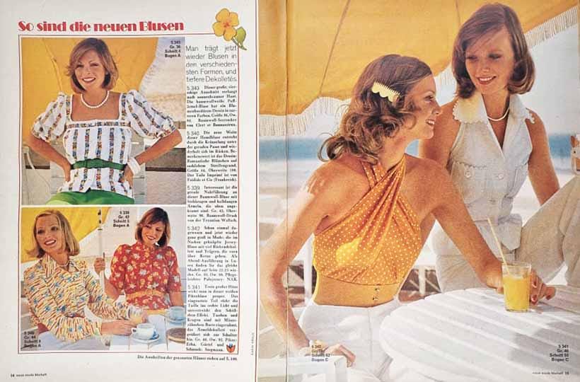 5/1973 Neue Mode May Vintage Fashion Magazine, Sewing Patterns and