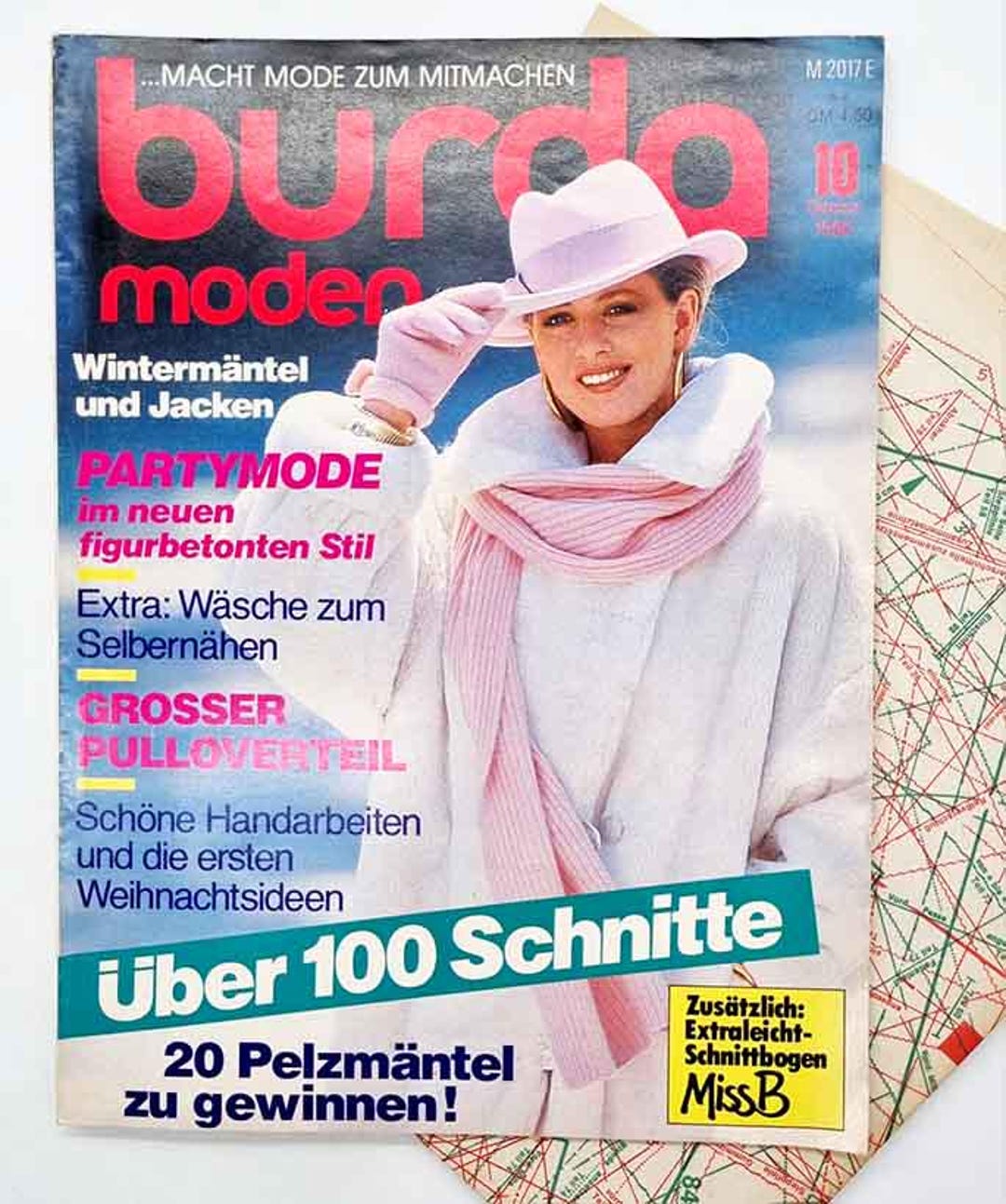 Moden Day Patterns 80+ Patterns, 10/1986 Burda Moden October Vintage Fashion Magazine ...