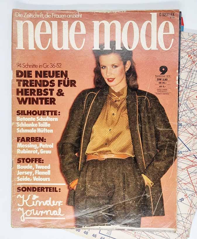 9/1979 !neue Mode! September Vintage Fashion Magazine, Sewing