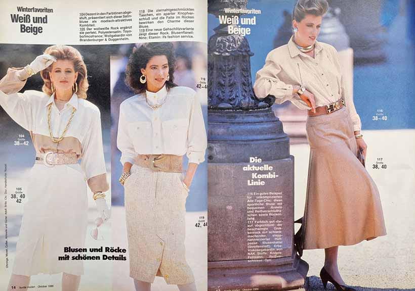 Magazine Burda Moden Spécial Manteaux & Vestes + Lingerie - Octobre 1986 - Occasion Vintage