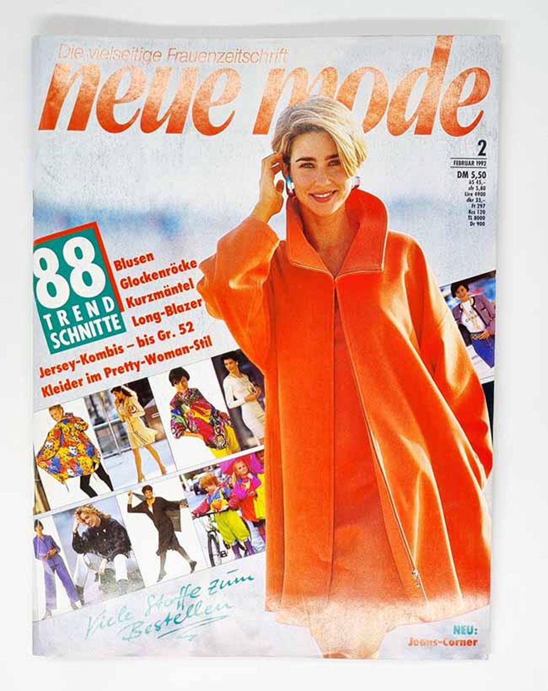 70種類以上の型紙、1992年2月号のノイエ・モード・ヴィンテージ