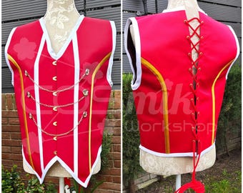 Gilet / corset Stolas. Version rouge - Boss Helluva