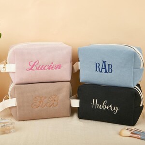 Kleine Make-up-Tasche Aus Oxford-Stoff – Wasserabweisend & Mit Vielen Fächern (schwarz)
