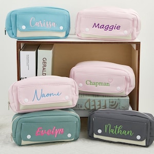Embroidery Pencil Case, Large-capacity Zip Pencil Pouch, Pen Case, Students Girl&#39;s Gift, Student Supply, Office, Gift, School Supply