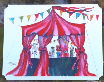 Little Big Top, Any Occasion, Notecard, blank inside