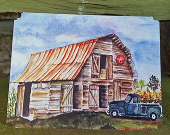 Cola Barn, Notecard, blank inside