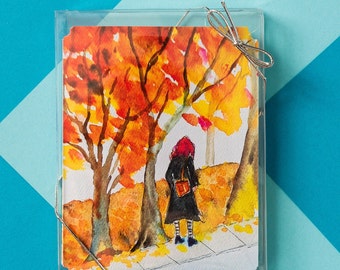 Lady with Auburn Hair, notecards, blank inside with or without text on front