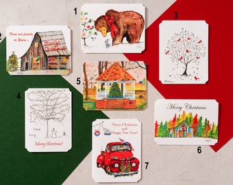 Christmas notecards, boxed set, You choose your Christmas cards