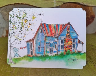 That House, Happy Notecard, blank inside