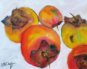 Persimmons, 5 x 7 Print