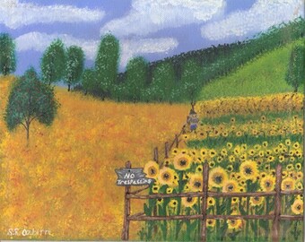 Sunflower Hill, 8 x 10 Print