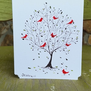 We Are Home, Any Occasion, Tree Notecards, Set of 8, blank inside