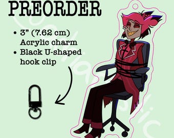 Alastor Spinning Chair Keychain- Preorder