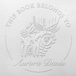 Custom Book Embosser, Personalized Embosser stamp, Book Embosser, Scrap booking Embosser, Personalized envelopes embosser, Book lover Gift
