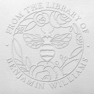 Custom Book Embosser, Personalized Embosser stamp, Book Embosser, Scrap booking Embosser, Personalized envelopes embosser, Book lover Gift